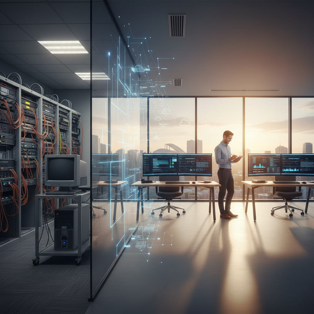 Evolution of IT from server rooms to cloud-first operations in Perth, Western Australia